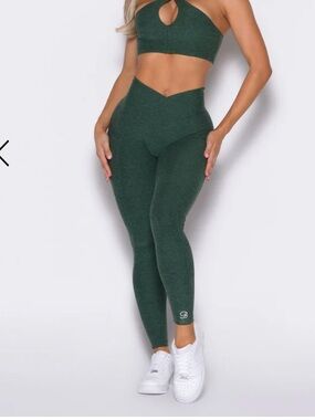 Bombshell Sportswear V-Waist High-Rise Leggings - Forest Green